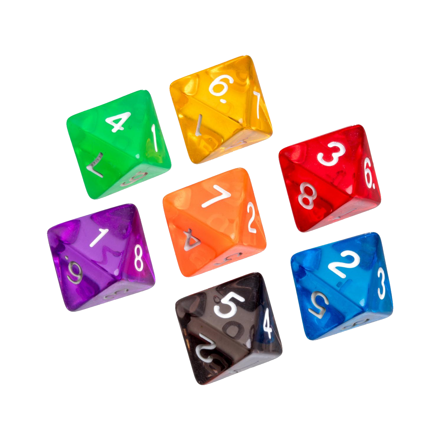 8-sided Clear Dice – Games