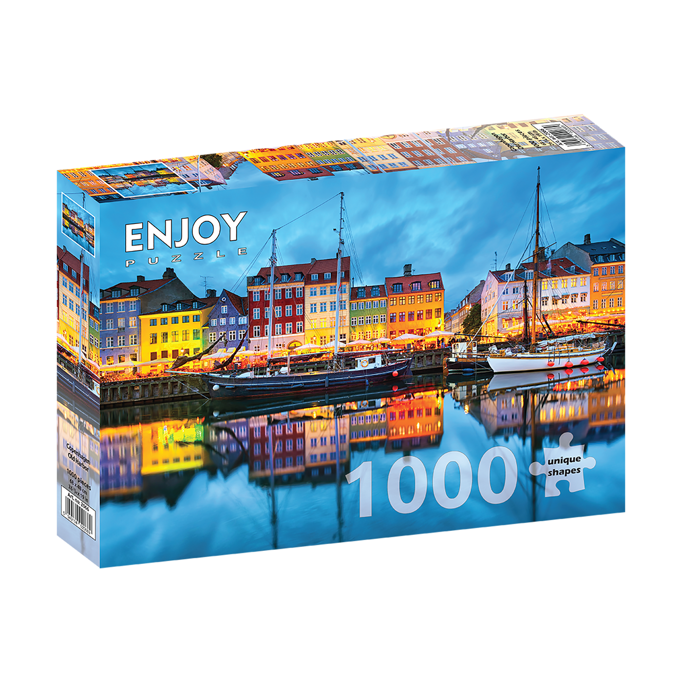 Copenhagen Old Habour - 1000 brikker