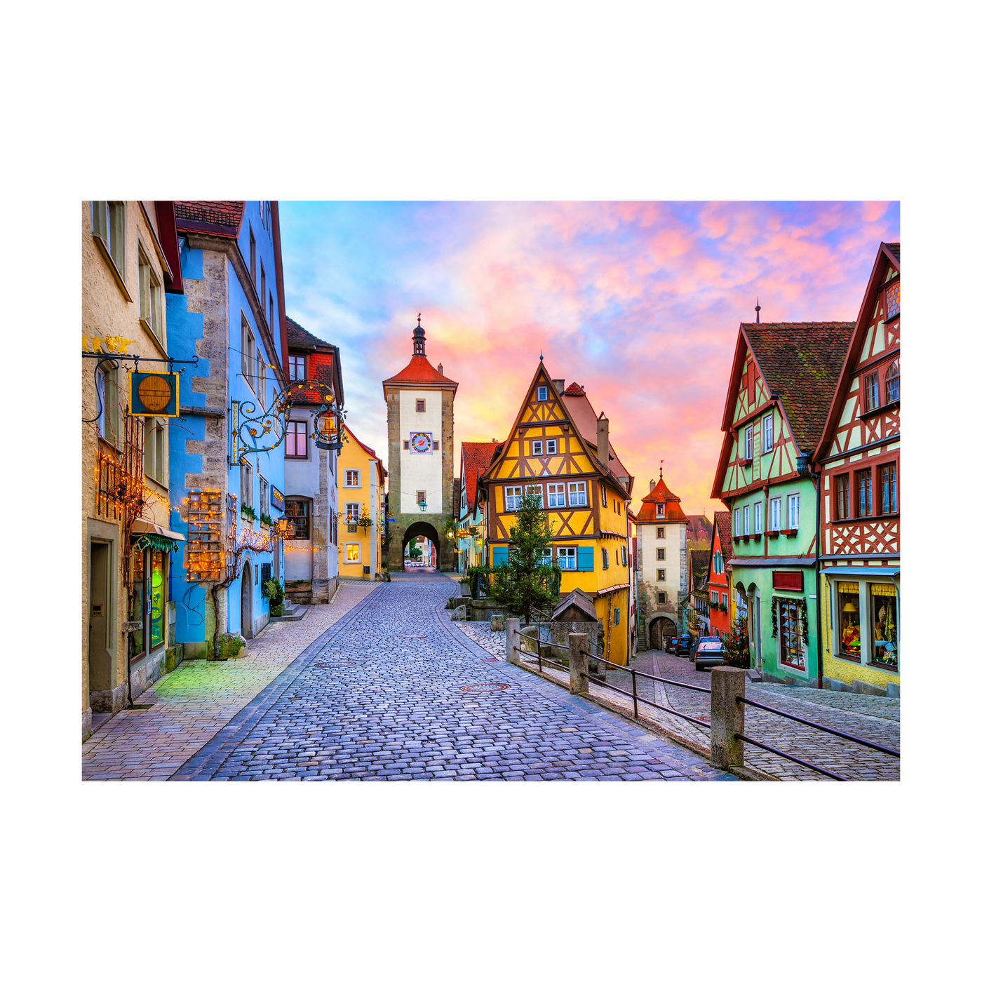 Rothenburg Old Town, Germany - 1000 brikker
