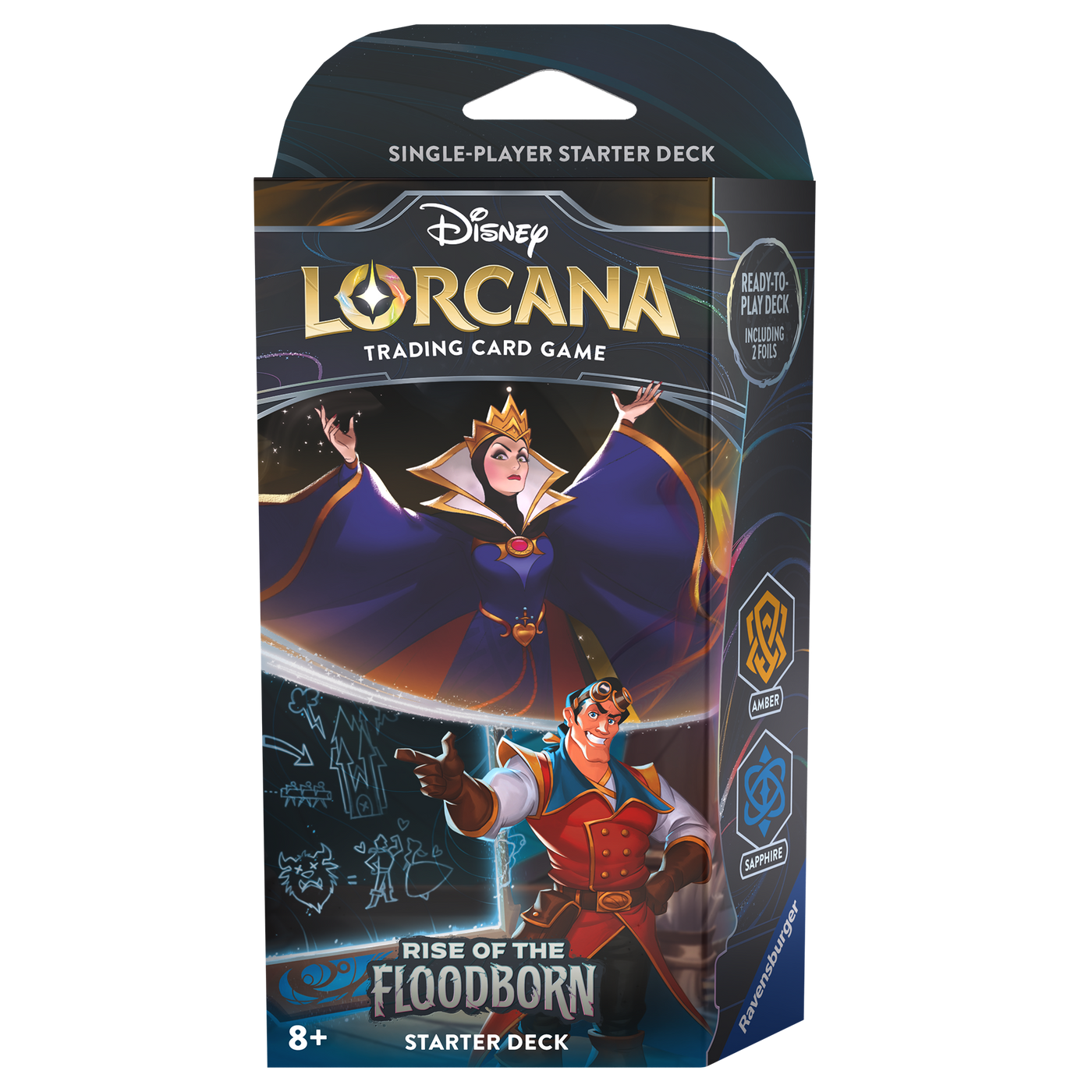 Disney Lorcana: Rise of the Floodborn - Queen & Gaston Starter Deck