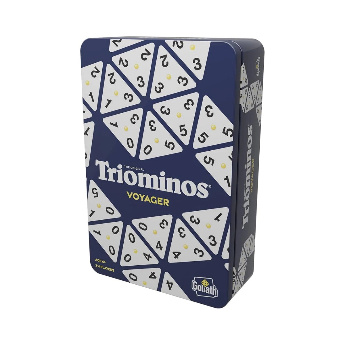 cavernedesjouets pour triominos to go Classic avec Trousse 2-4 Joueurs - Edition Nomade, Travel, Compact - Dominos triangulaires - Set Jeu Voyage et Carte