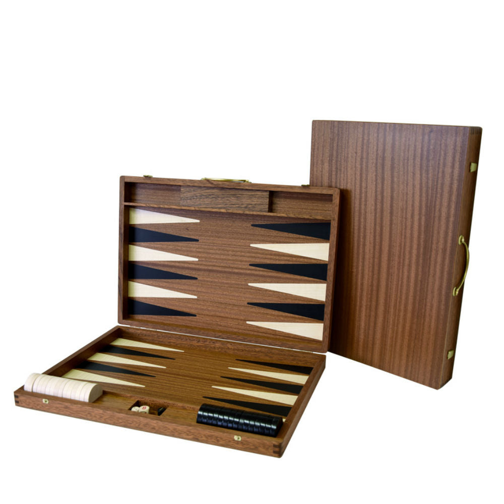 46 cm mahogni backgammon