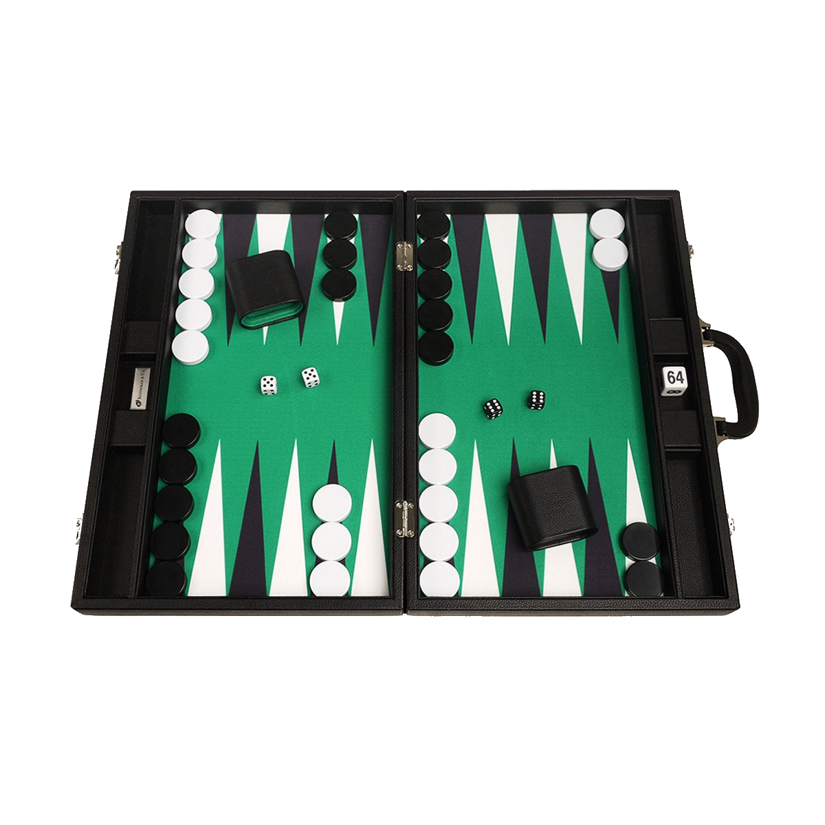 48 cm Grøn Luksus Backgammon