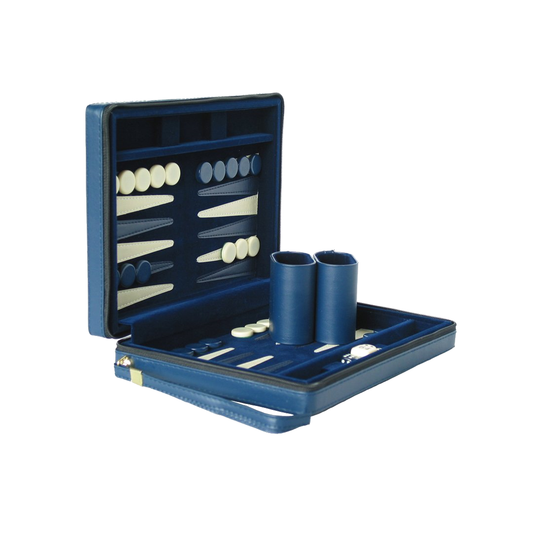23 cm Magnetisk Rejse Backgammon Blå