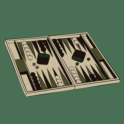 Backgammon i træ