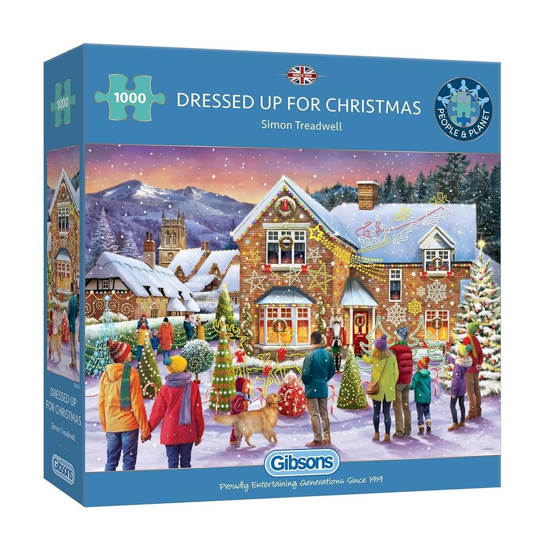 Puslespil Dressed Up For Christmas Gibsons - 1000 brikker