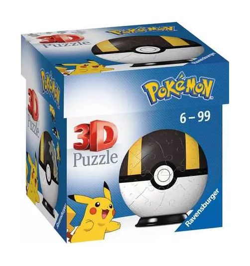 Puslespil 3D POKEBALL Ultra Ball - 55 brikker