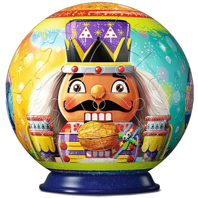 3D Christmas Puzzle Ball Nøddeknækker - 54 brikker