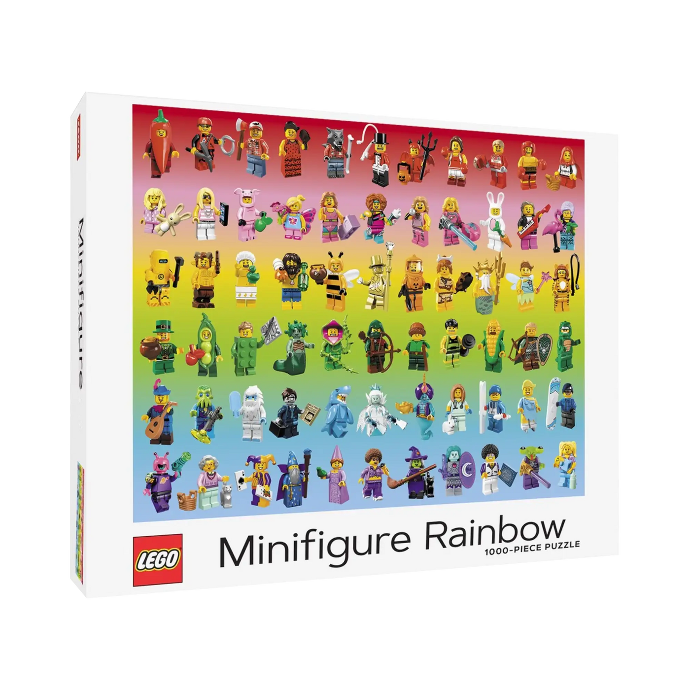 Lego Minifigure Rainbow - 1000 brikker