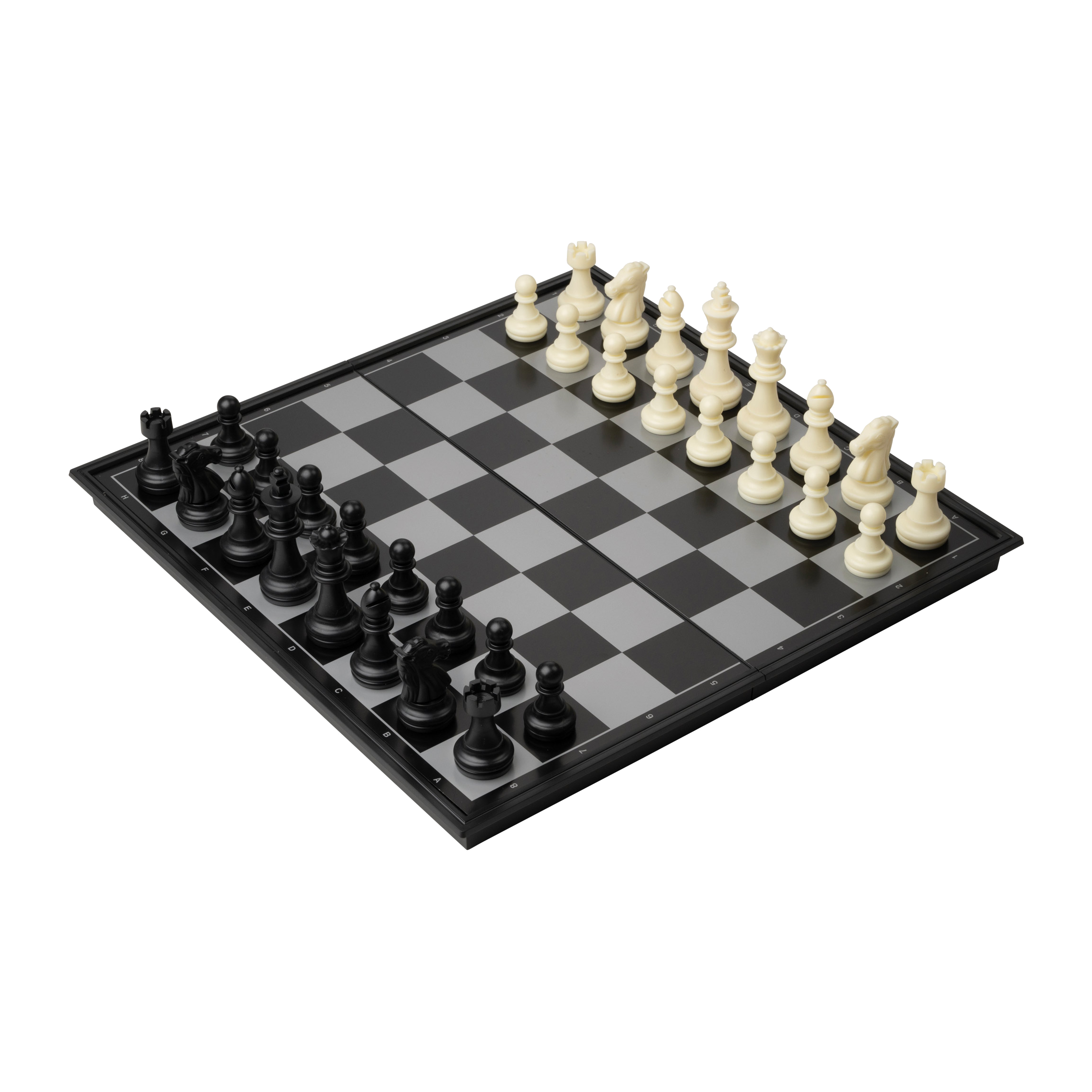 31,5 cm Skak + Backgammon i Plastik – Games