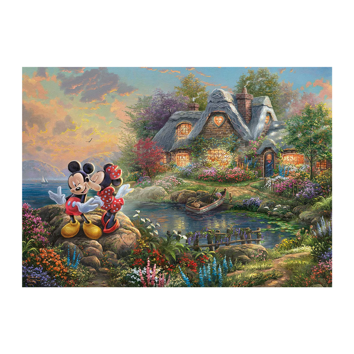 Kinkade: Mickey and Minnie - 1000 brikker