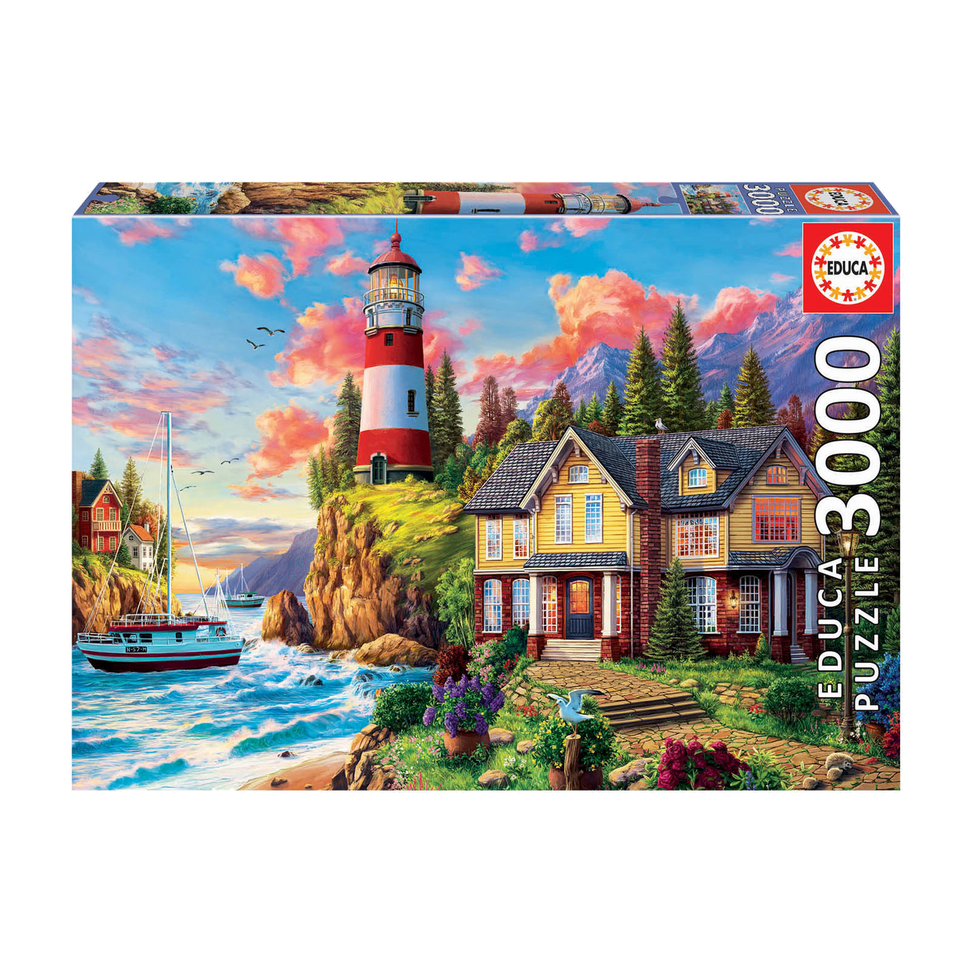 Lighthouse Near the Ocean - 3000 brikker