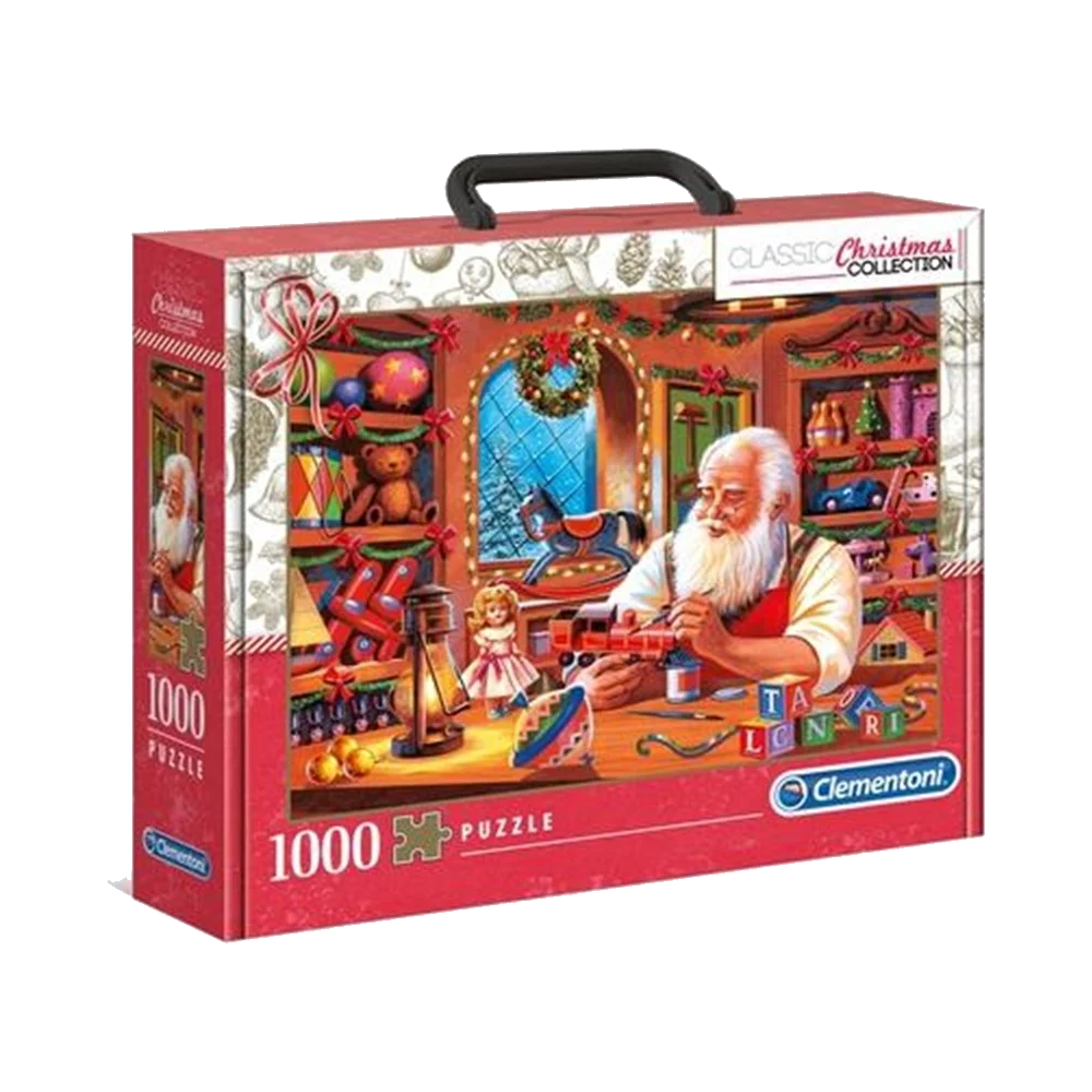 Santas Workshop - 1000 brikker i kuffert