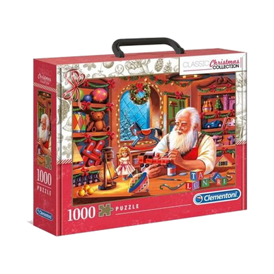 Santas Workshop - 1000 brikker i kuffert