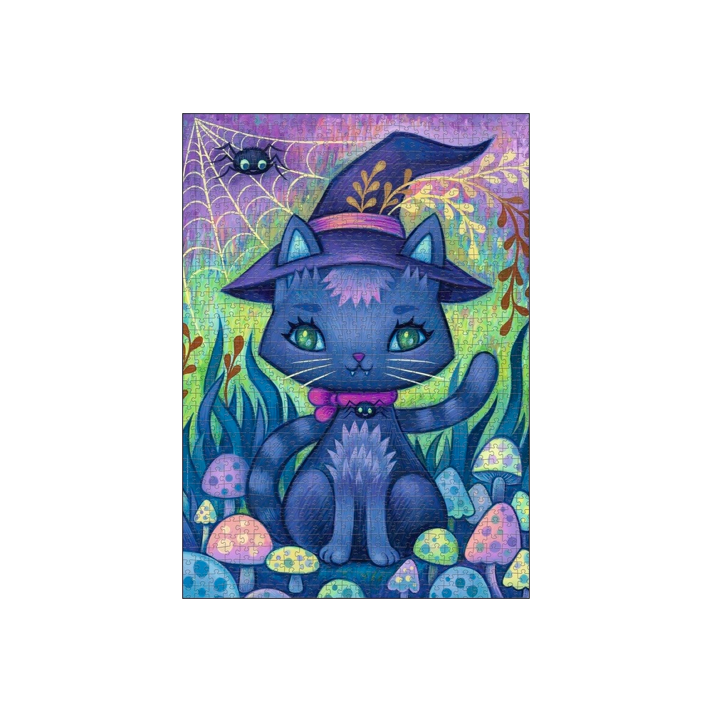 Dreaming Witch Cat - 1000 brikker