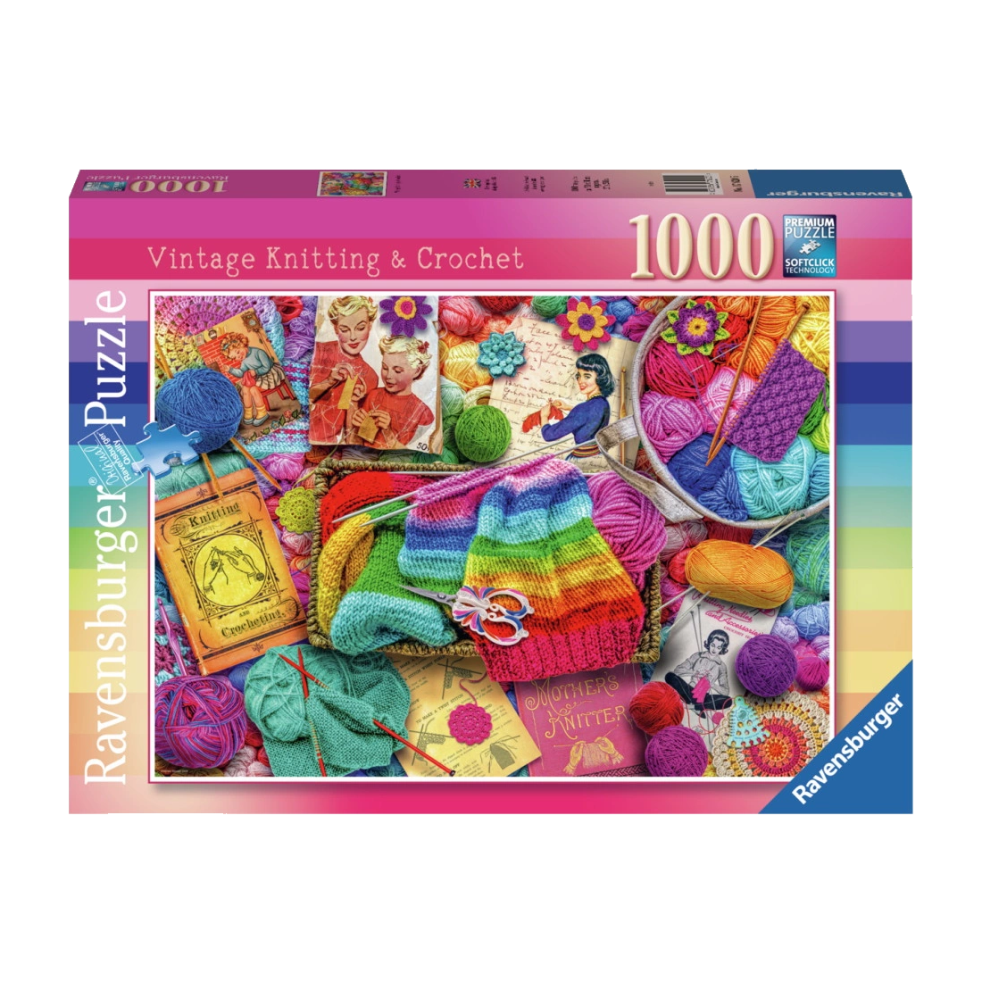 Vintage Knitting and Crochet - 1000 brikker