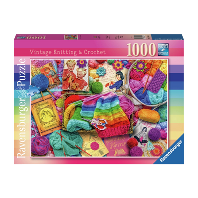 Vintage Knitting and Crochet - 1000 brikker
