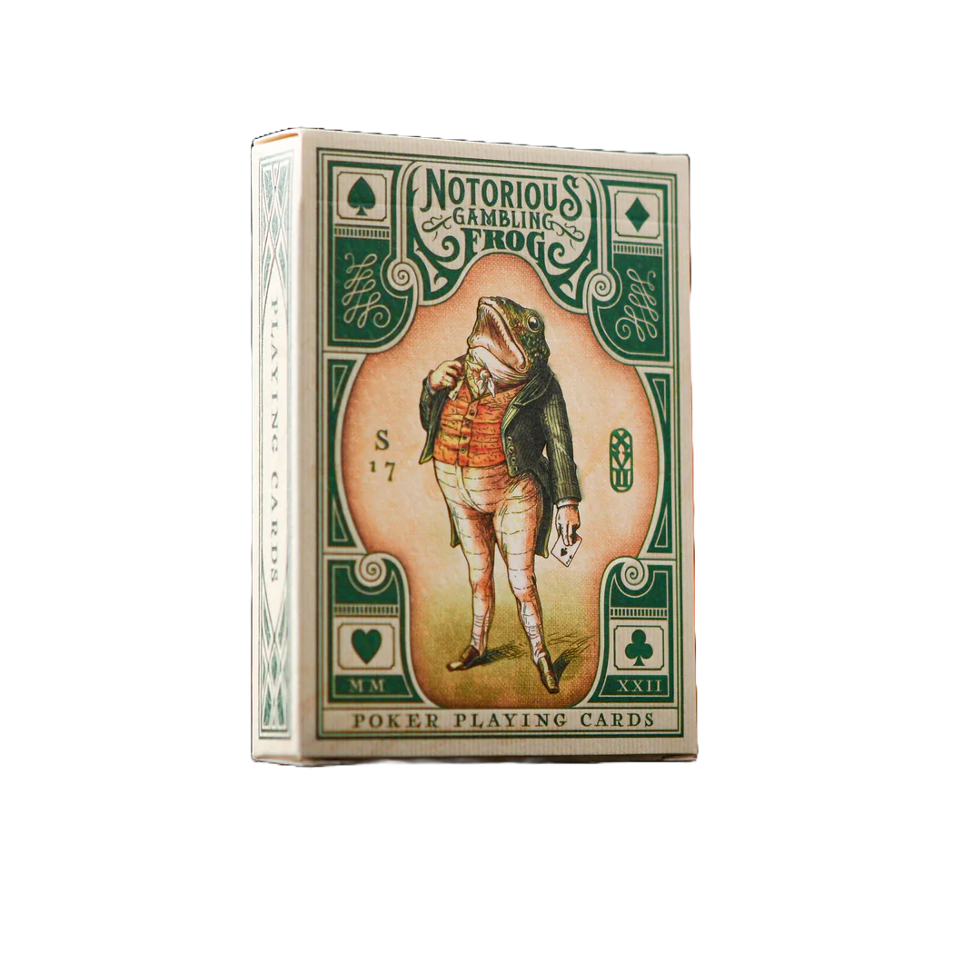 Notorious Gambling Frog grøn spillekort