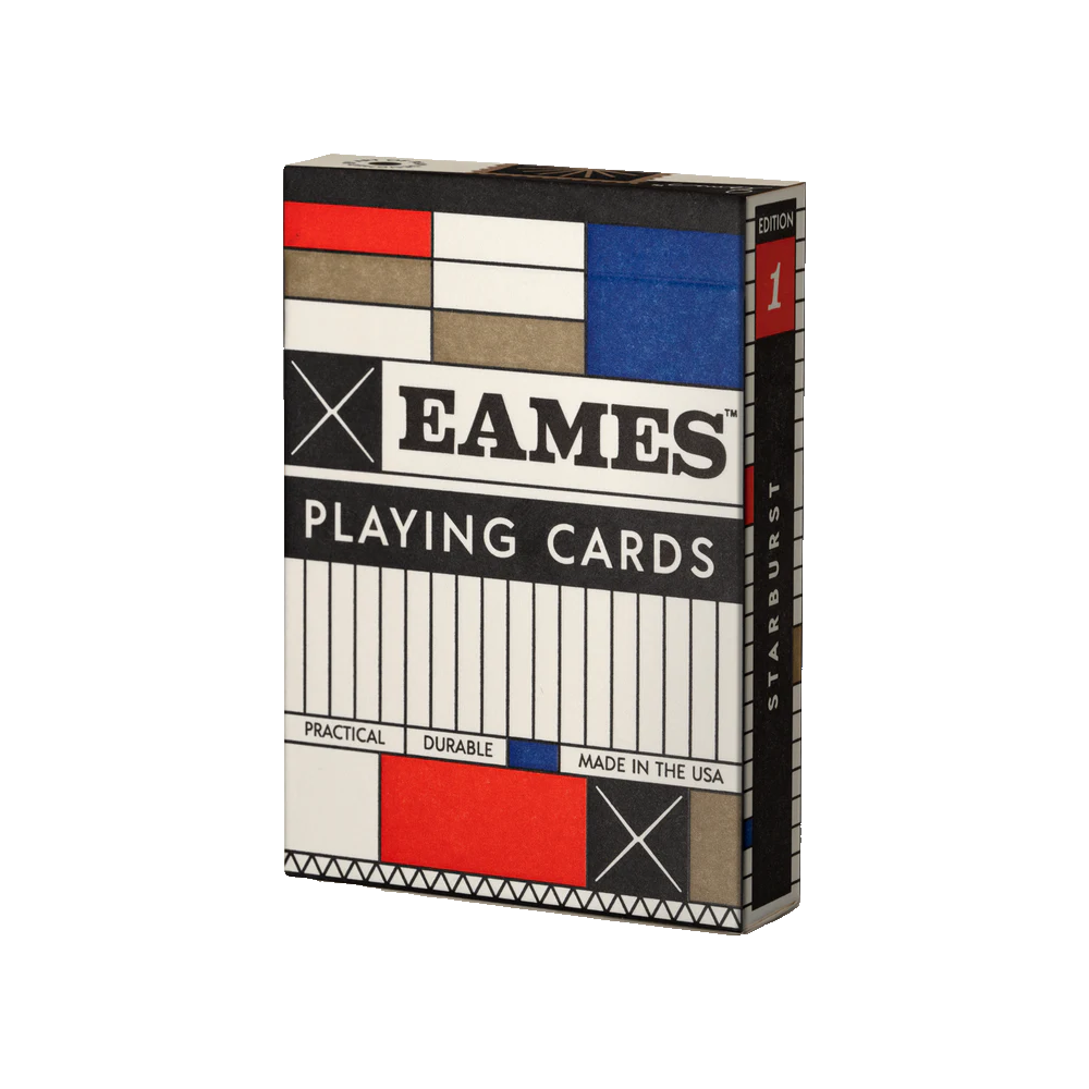 Eames: Starburst rød spillekort