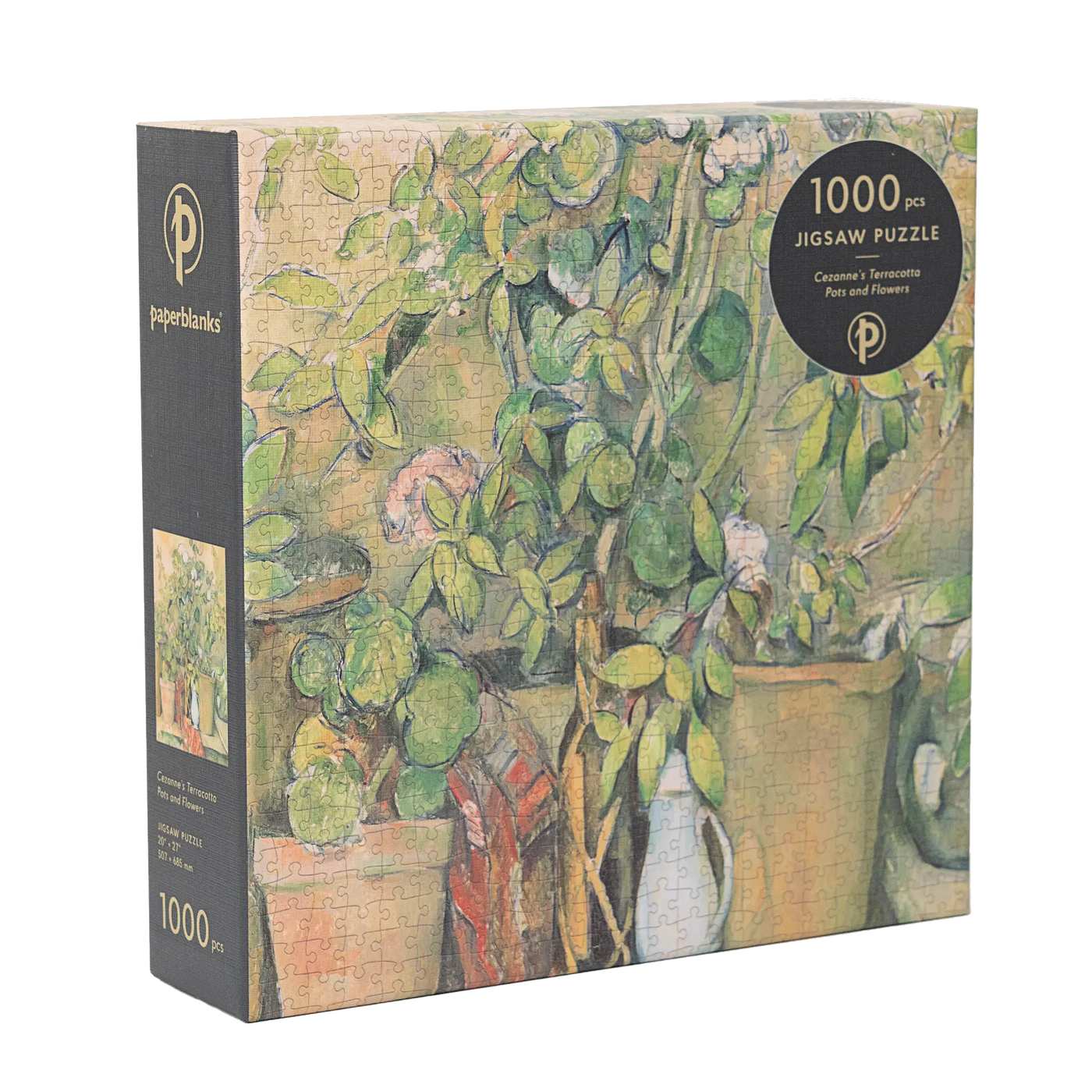Cezanne's Terracotta Pots and Flowers - 1000 brikker