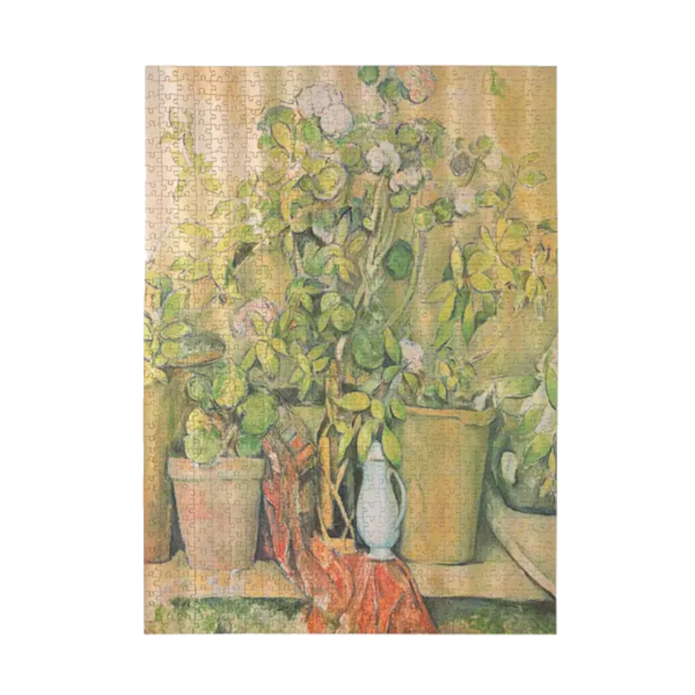 Cezanne's Terracotta Pots and Flowers - 1000 brikker