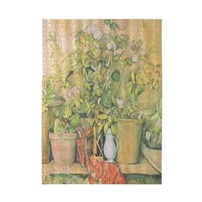 Cezanne's Terracotta Pots and Flowers - 1000 brikker