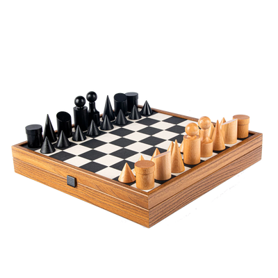 Skaksæt Bauhaus Sort