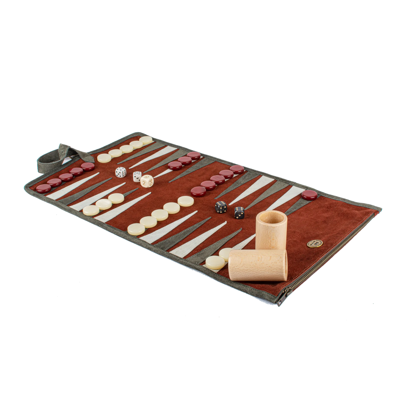 Luksus Backgammon Rulle Rød