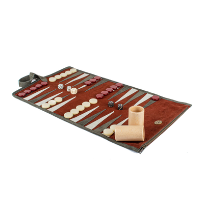 Luksus Backgammon Rulle Rød