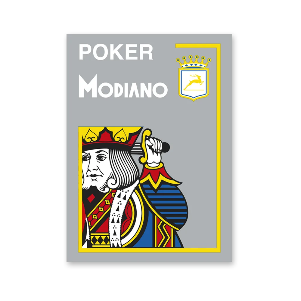 Modiano Spillekort 100% Plastik Grå