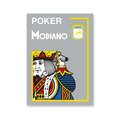 Modiano Spillekort 100% Plastik Grå