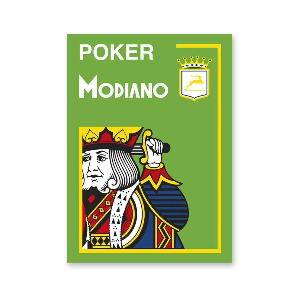 Modiano Spillekort 100% Plastik Lys Grøn