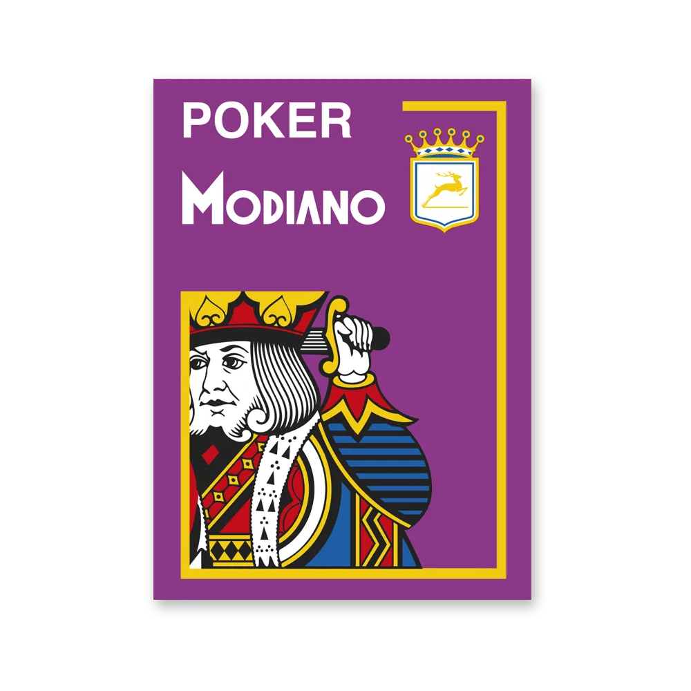 Modiano Spillekort 100% Plastik Lilla