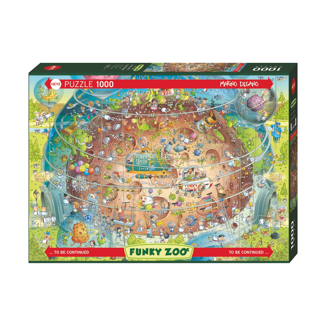 Funky Zoo: Cosmic Habitat - 1000 brikker