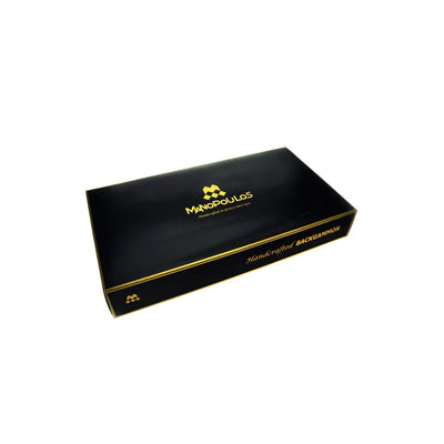 Premium Backgammon Træ Kunstlæder Sort 48 x 30 cm