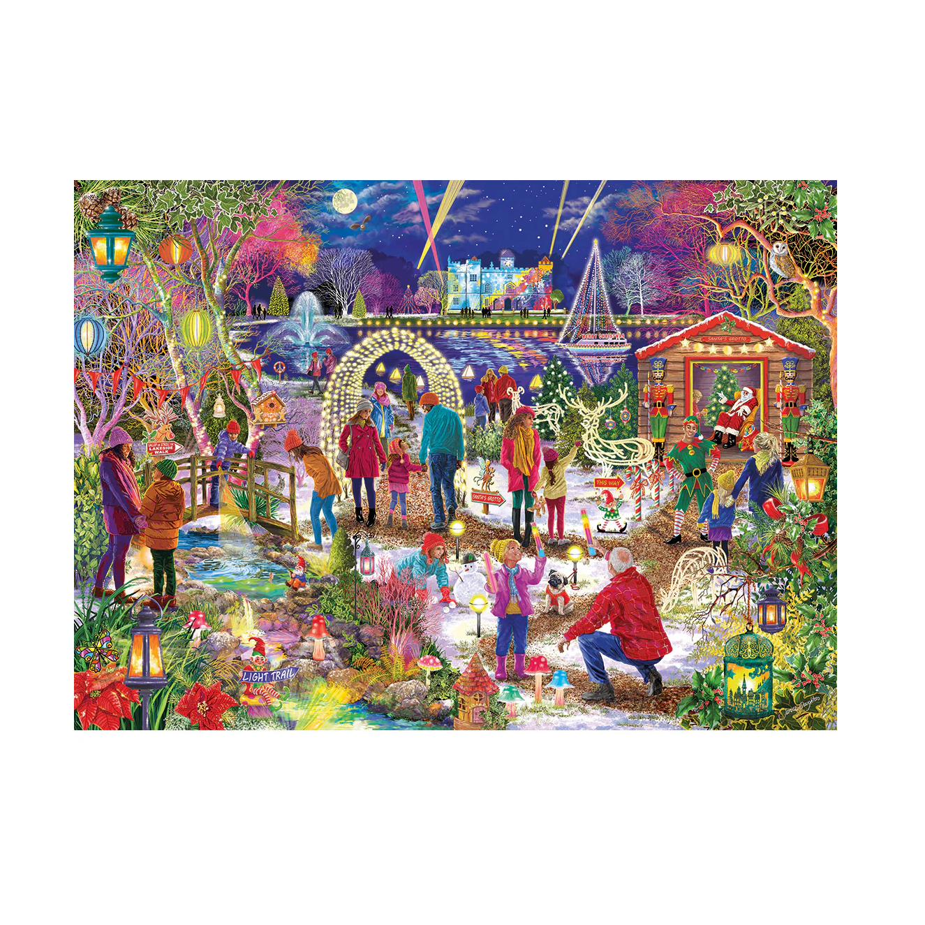 Puslespil Enchanted Christmas Gibsons - 1000 brikker