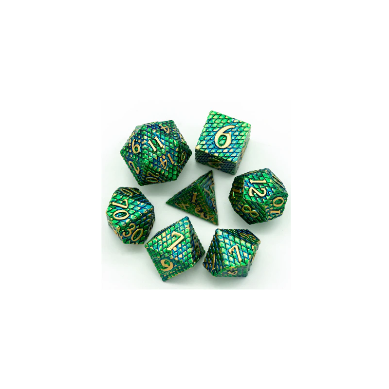 Rollespilsterninger Metal Dragon Scale Venom Grøn Blå