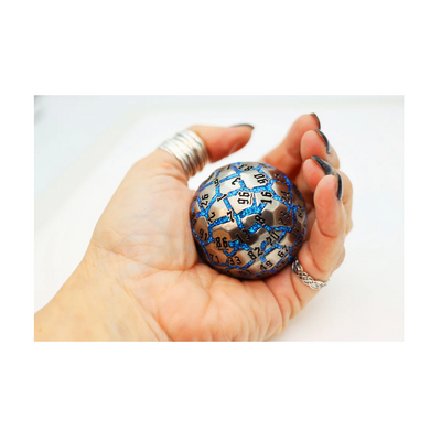 Rollespilsterning 100 Sider Metal River Stones Cracked Blå