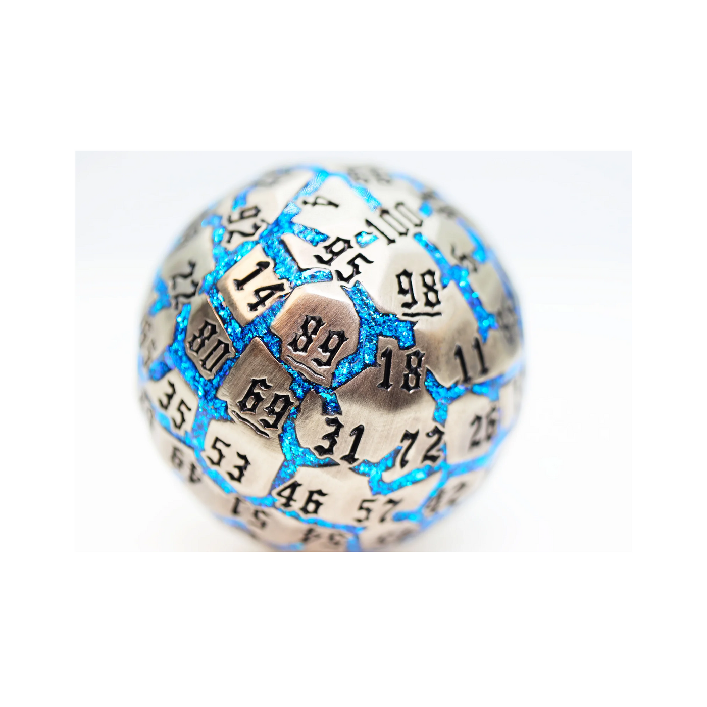 Rollespilsterning 100 Sider Metal River Stones Cracked Blå