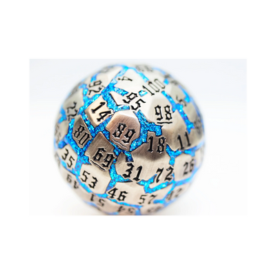 Rollespilsterning 100 Sider Metal River Stones Cracked Blå