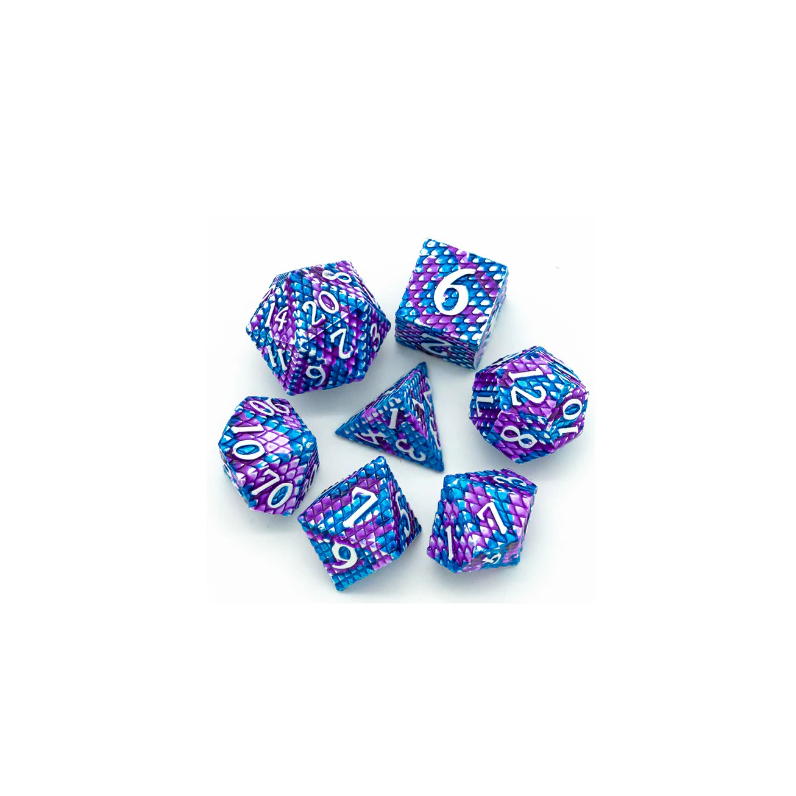 Rollespilsterninger Metal Dragon Scale Ice -  Blå Lilla