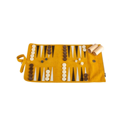 Luksus Backgammon Rulle Gul