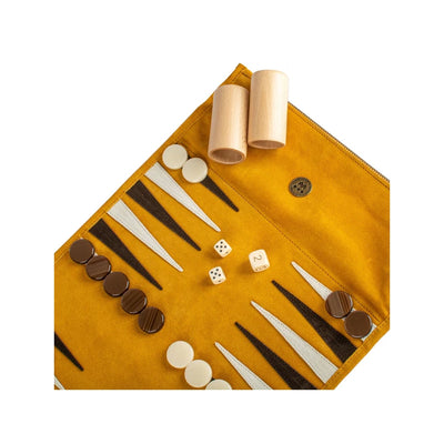 Luksus Backgammon Rulle Gul