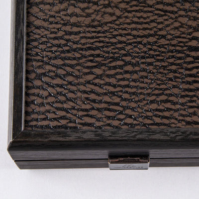 Backgammon Træ Kunstlæder Mocha Brown Manopoulos 48x30cm