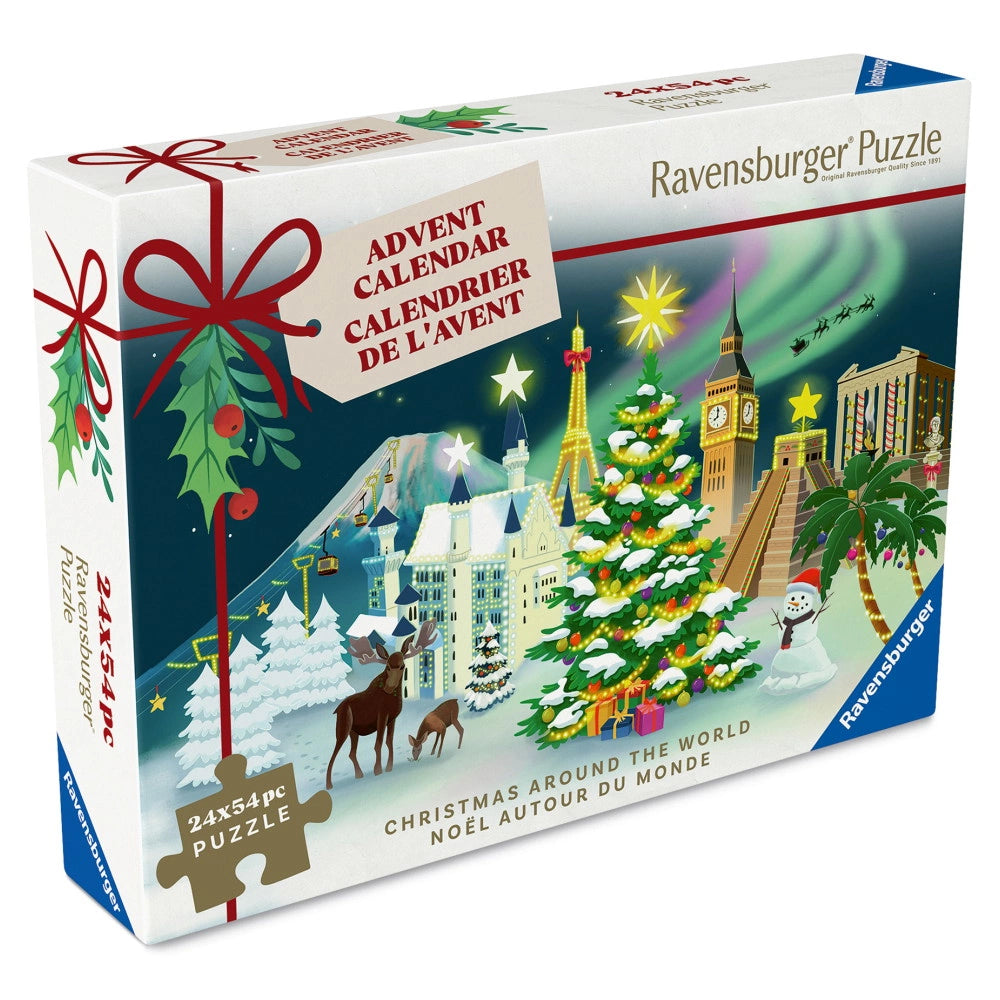 Puslespil Julekalender Christmas Around The World 24X54 brikker