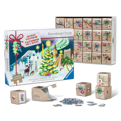 Puslespil Julekalender Christmas Around The World 24X54 brikker