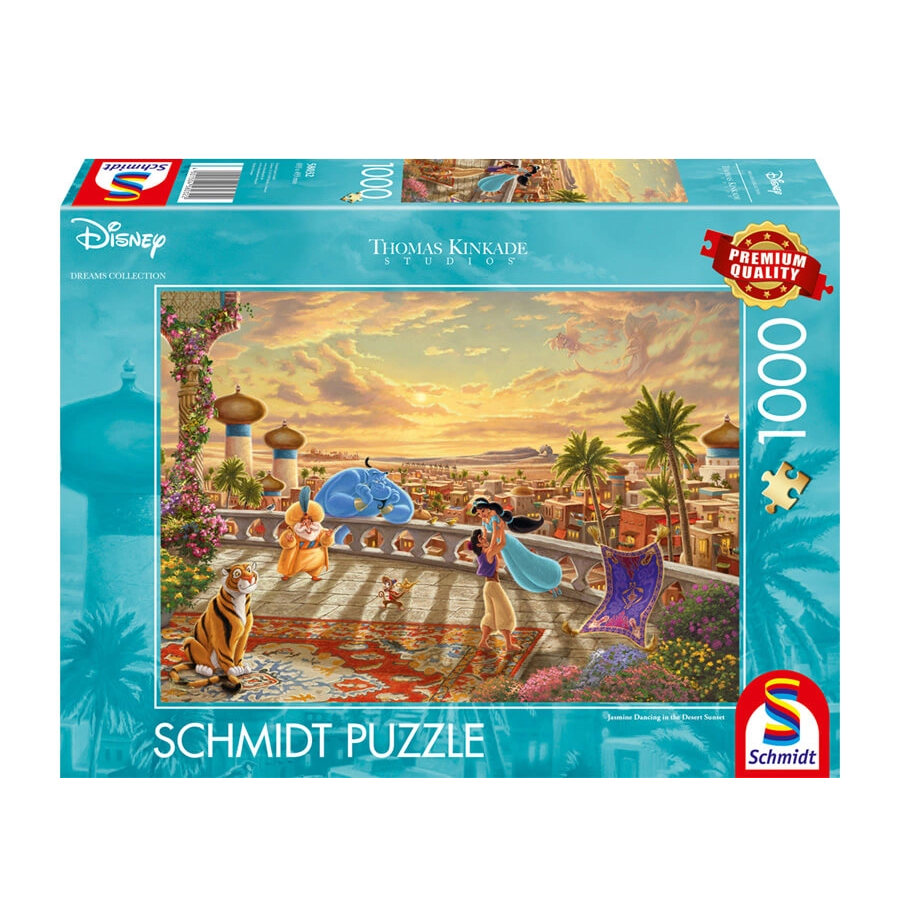 Puslespil Kinkade Jasmine Dancing In The Desert Sunlight - 1000 brikker