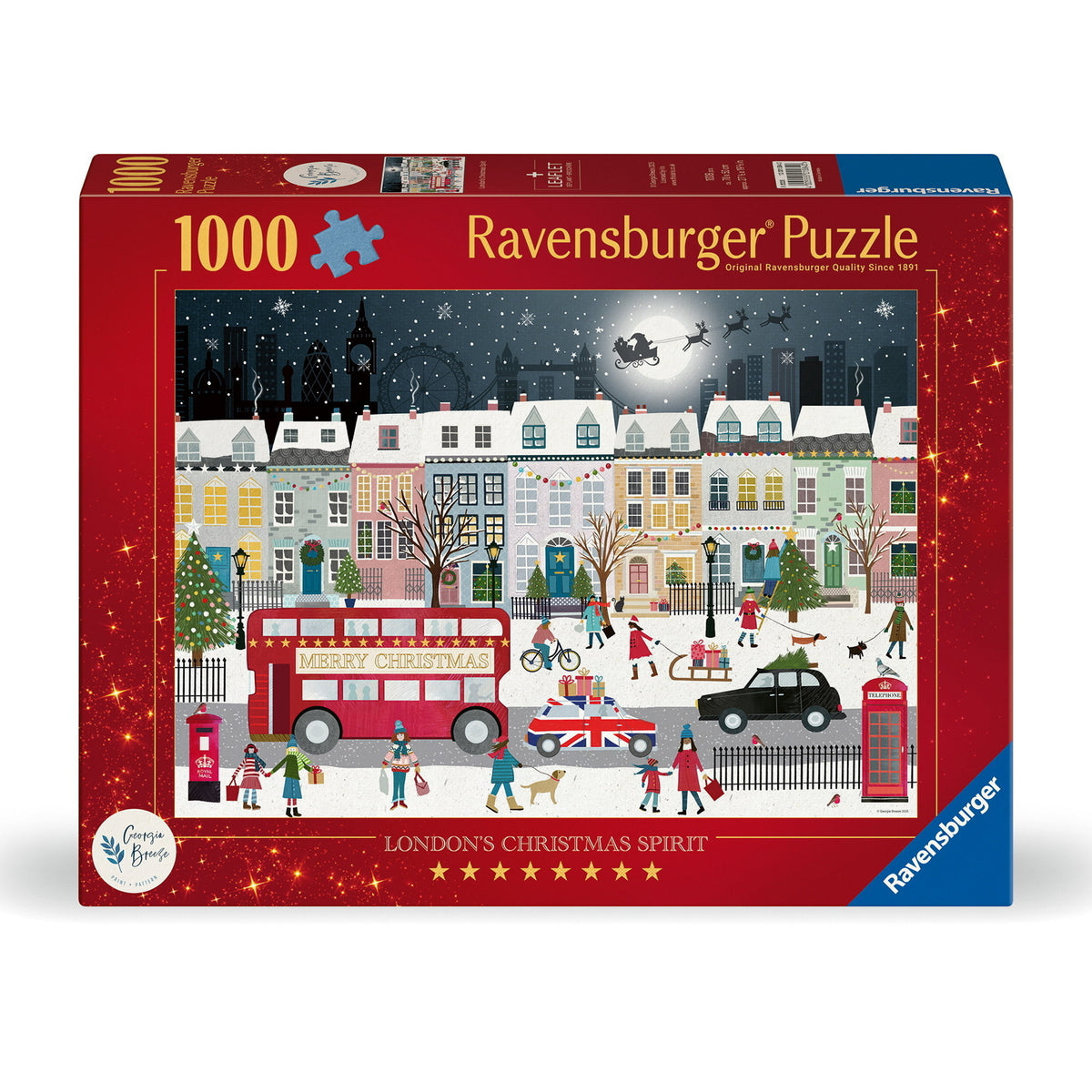 Puslespil Londons Christmas Spirit - 1000 brikker