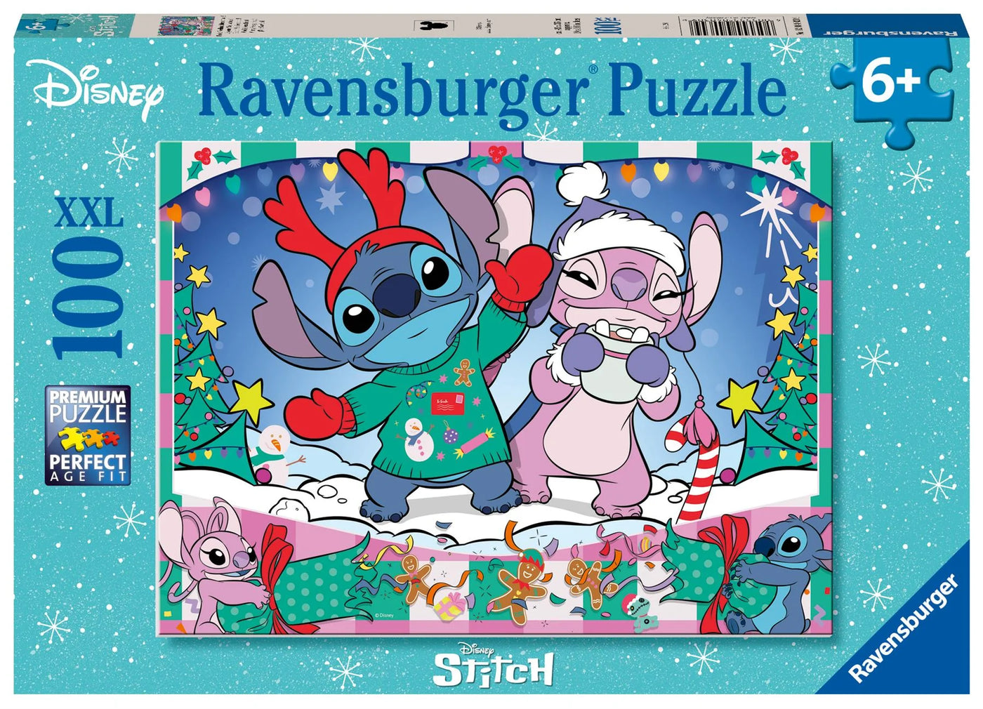 Puslespil Disney Stitch Christmas - 100 XXL
