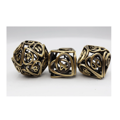 Rollespilsterninger Metal Hollow Hearts Antique Bronze
